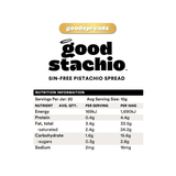 Gevity Rx Goodstachio Pistachio Spread 200g nutrition information panel