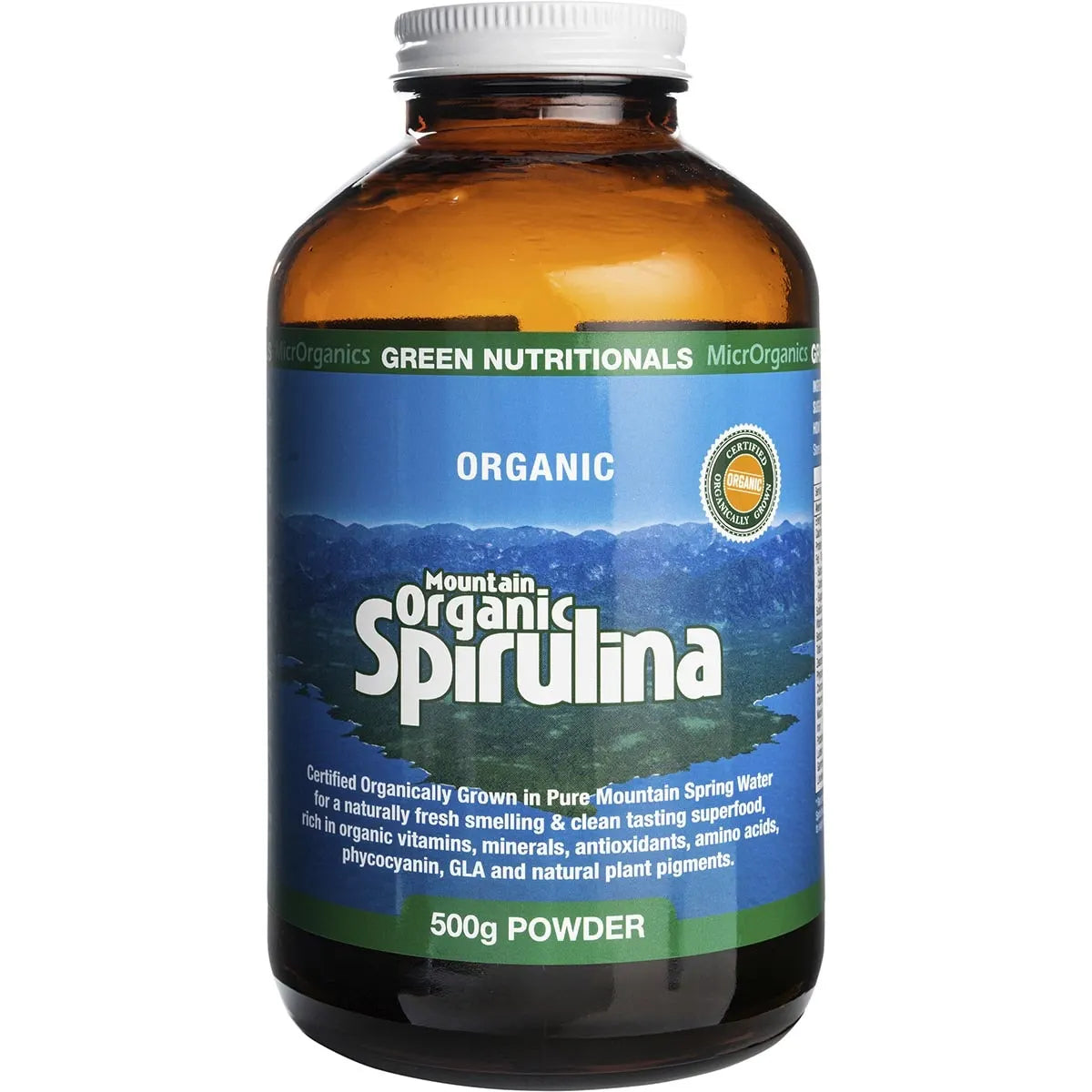 Green Nutritionals Mountain Organic Spirulina Powder - 500g