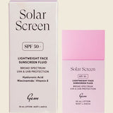 GEM Solar Screen SPF50+ Lightweight Face Sunscreen Fluid 30ml