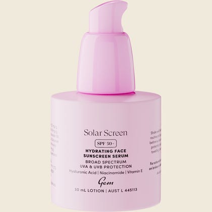 GEM Solar Screen SPF50+ Hydrating Face Sunscreen Serum 30ml