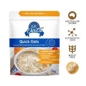 Gloriously Free Quick Oats 500g front
