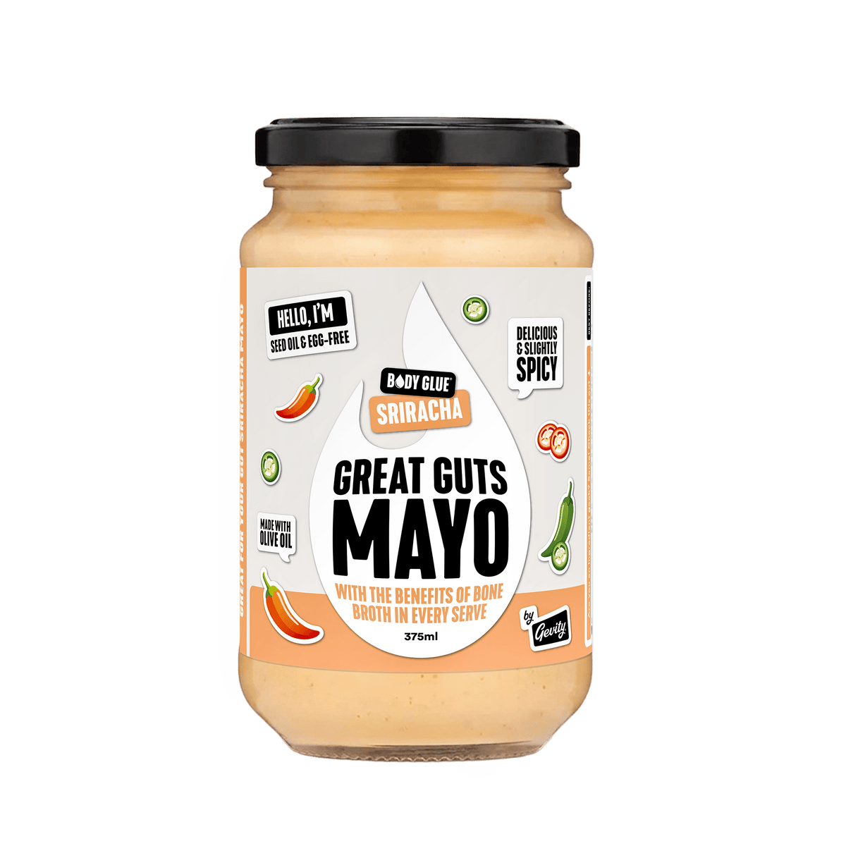 Gevity Rx Bone Broth Sriracha Mayo 375ml