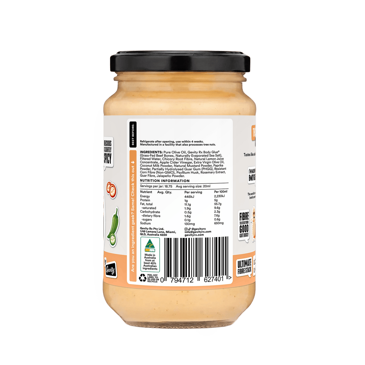Gevity Rx Bone Broth Sriracha Mayo 375ml
