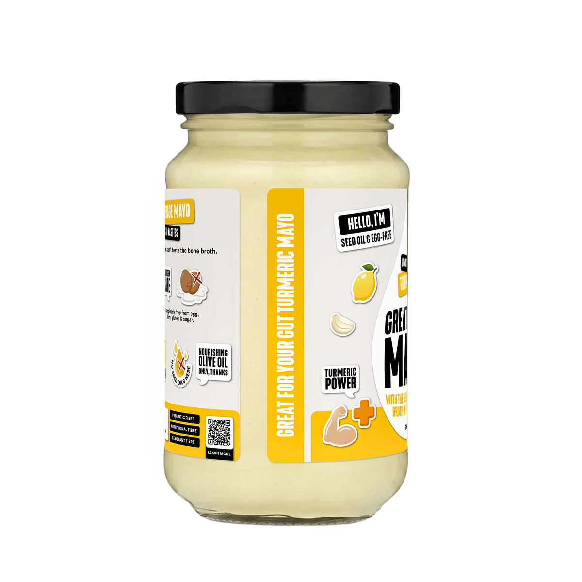 Gevity Rx Turmeric Great Guts Mayo 375ml side packaging