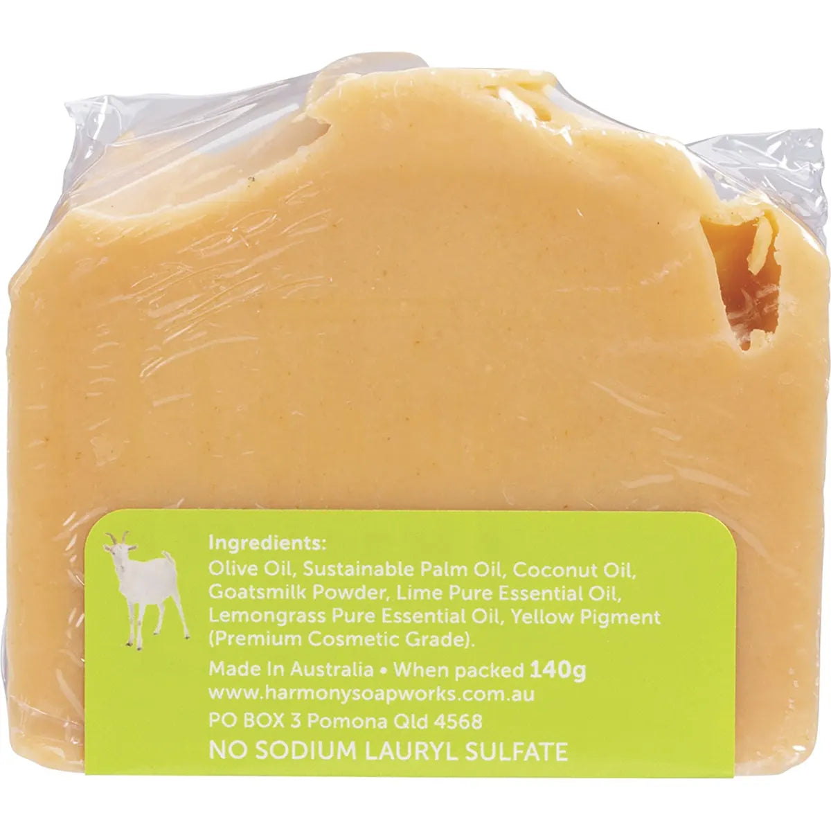 Harmony Soapworks Lime & Lemongrass Goat's Milk Soap 140g