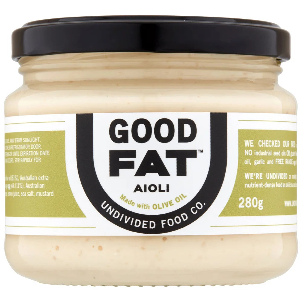 Undivided Food Co Good Fat Garlic Aioli 6x280g front