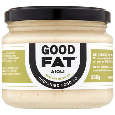 Undivided Food Co Good Fat Garlic Aioli 6x280g front