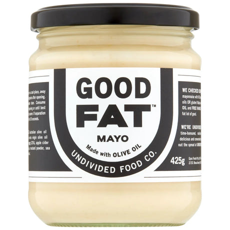 Undivided Food Co Good Fat Jumbo Mayo 8x425g front