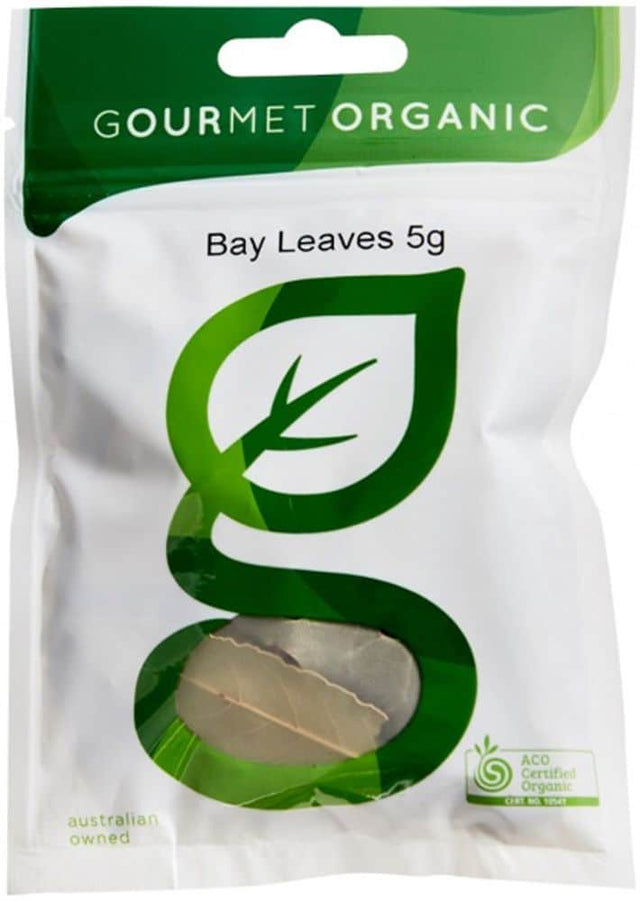 Gourmet Organic Bay Leaves 5g  Sachet  Front
