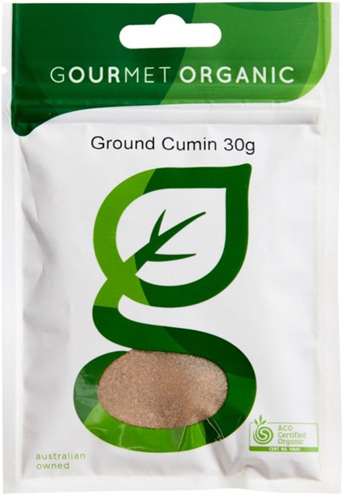 Gourmet Organic Cumin Ground 30g sachet  Front