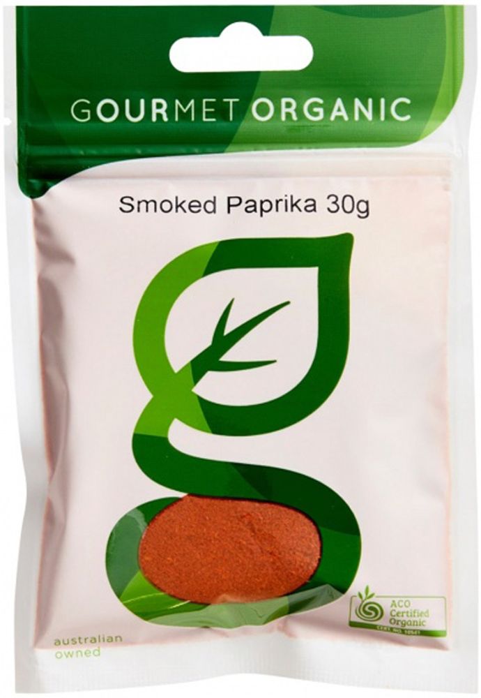 Gourmet Organic Paprika Smoked 30g Front
