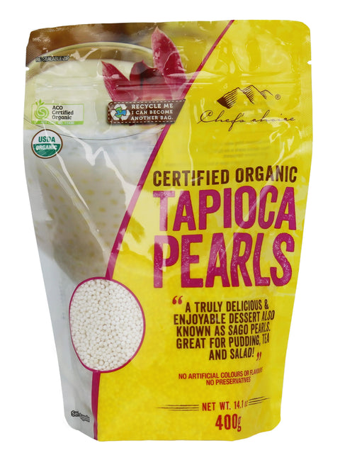 Chef’s Choice Certified Organic Tapioca Pearls 400g