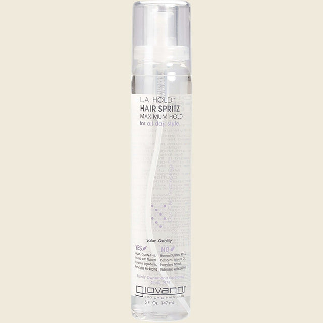 Giovanni L.A. Hold Hair Spritz - Maximum Hold 147ml (Non Aerosol) – front product image
