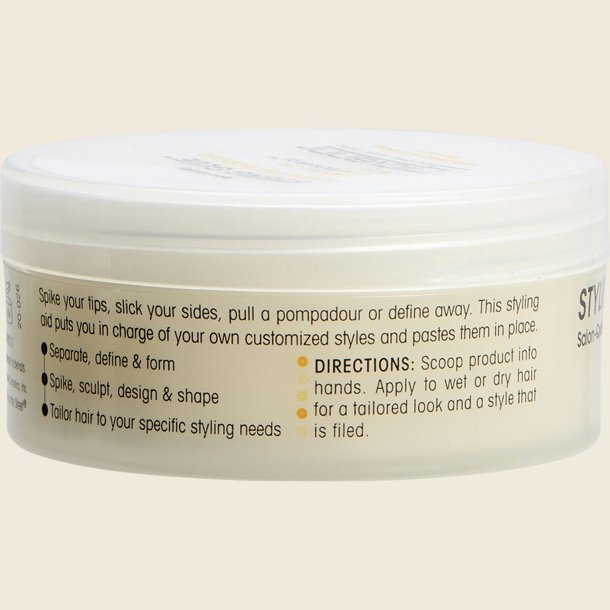 Giovanni Hair Styling Glue Custom Hair Modeler 57g – left side packaging