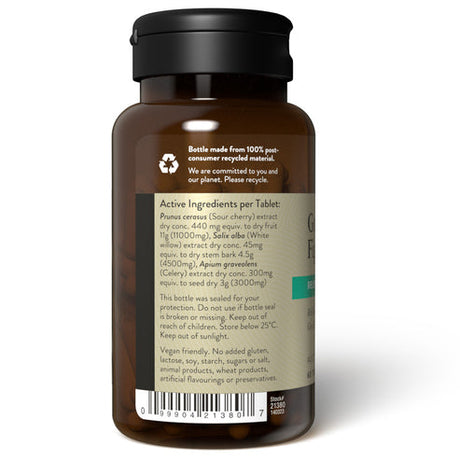 Natures Sunshine Gout Fighter Plus 60 Tabs Back