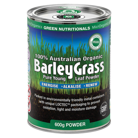 Green Nutritionals Organic Australian Barley Grass Powder 600g