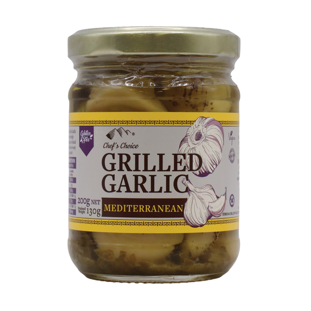 Chef’s Choice Mediterranean Grilled Garlic 200g front