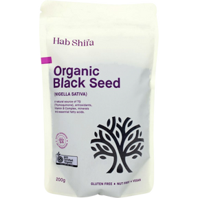 Hab Shifa Certified Organic Black Seed (Nigella Sativa) 200g front view
