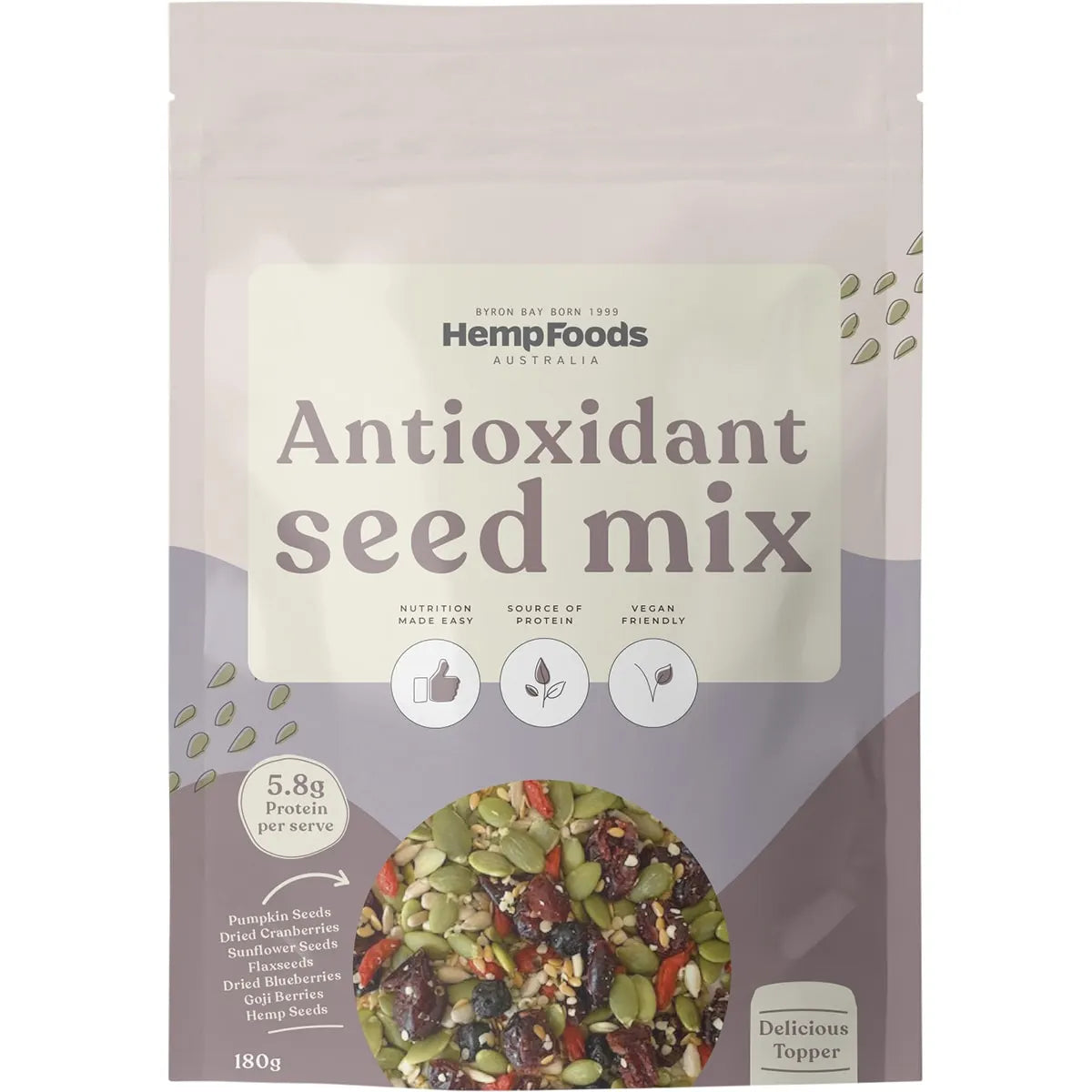 Hemp Foods Australia Antioxidant Seed Mix 180g x 5