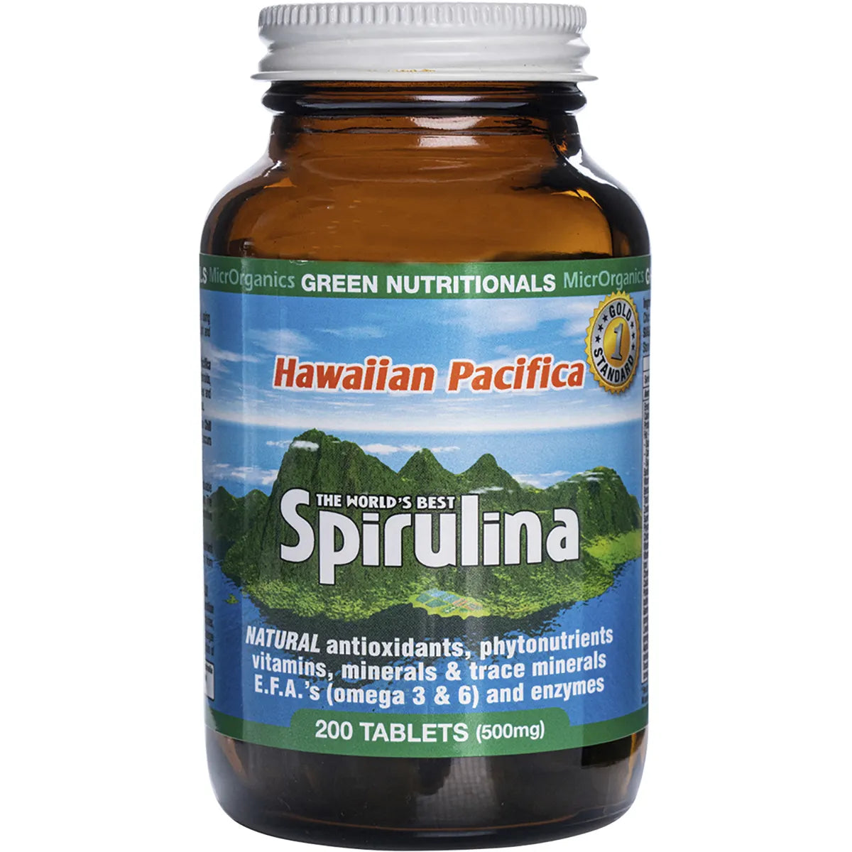Green Nutritionals Spirulina (500mg) 200 Tabs