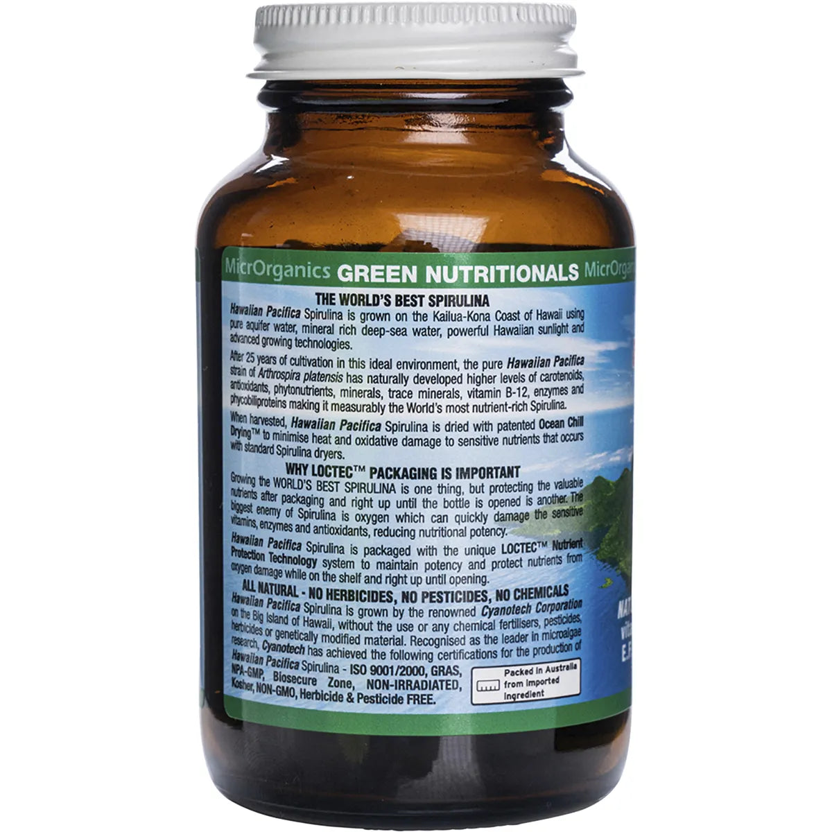 Green Nutritionals Spirulina (500mg) 200 Tabs