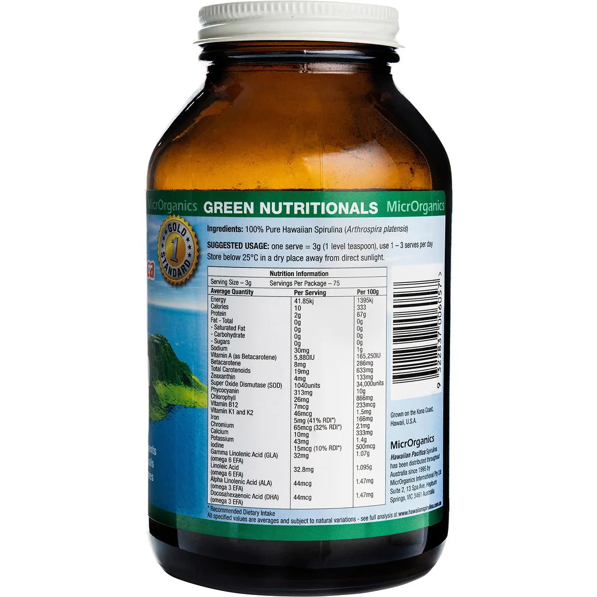 Green Nutritionals Spirulina Powder 225g