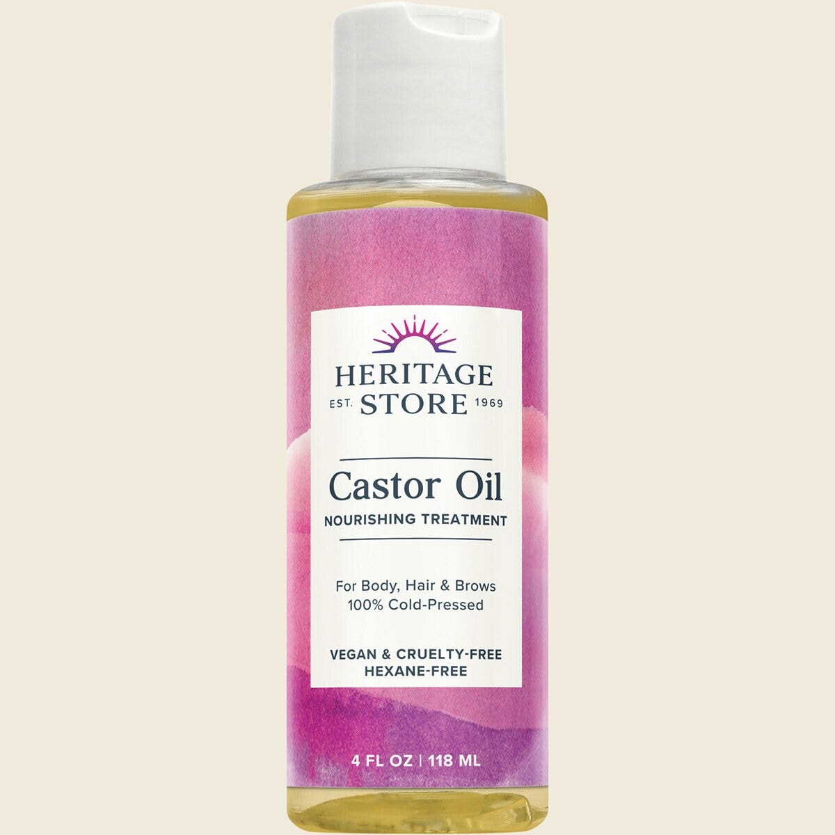 Heritage Store Castor Oil 100% Cold Pressed