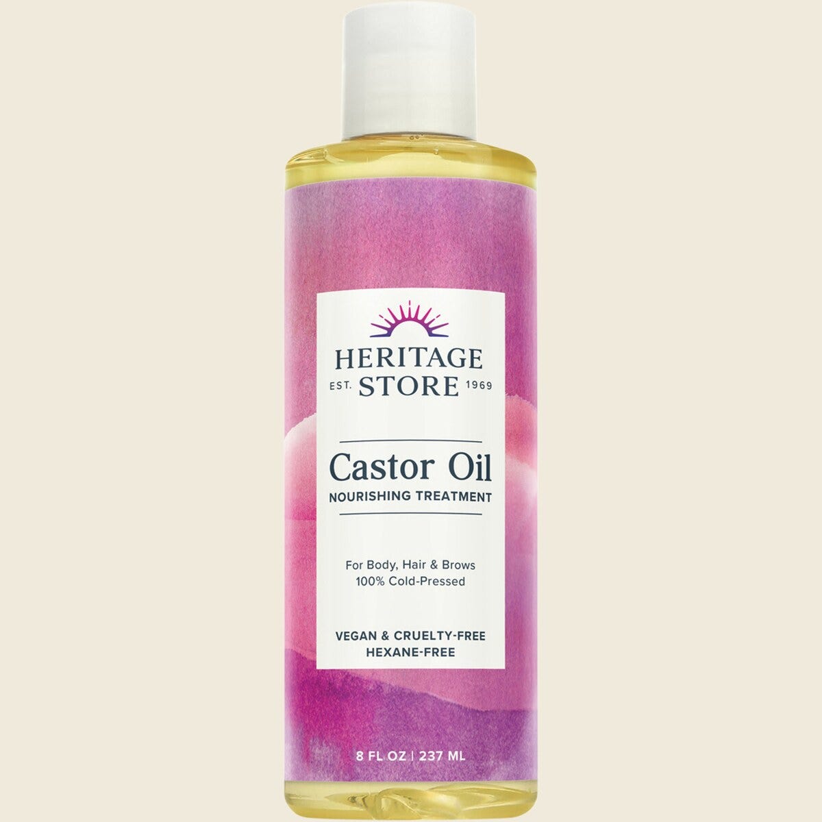 Heritage Store Castor Oil 100% Cold Pressed