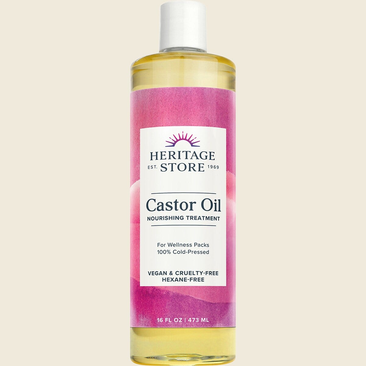 Heritage Store Castor Oil 100% Cold Pressed
