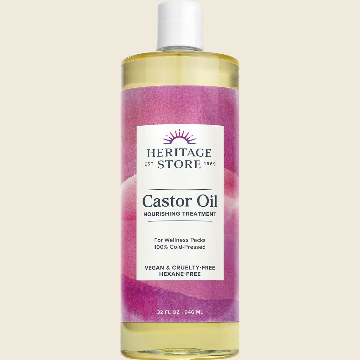 Heritage Store Castor Oil 100% Cold Pressed