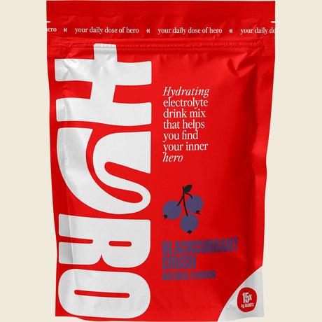 Hyro Electrolyte Sachets Blackcurrant Crush Hasta 4g 15-pack Front