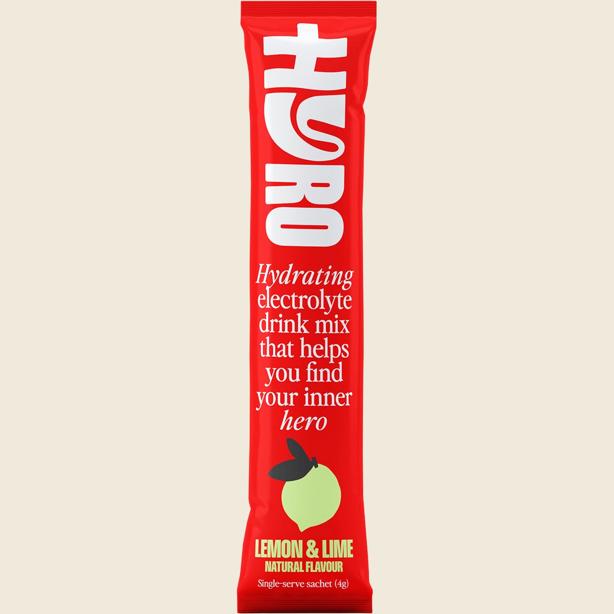 Hyro Electrolyte Sachets Lemon Lime Hasta 4g 15-pack Single Front
