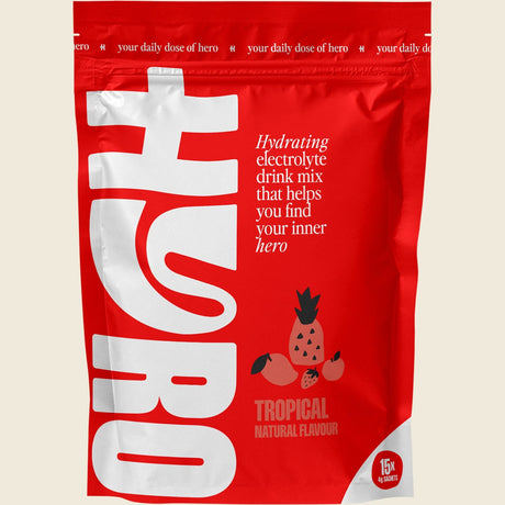 Hyro Electrolyte Sachets Tropical Hasta 4g 15-pack Front
