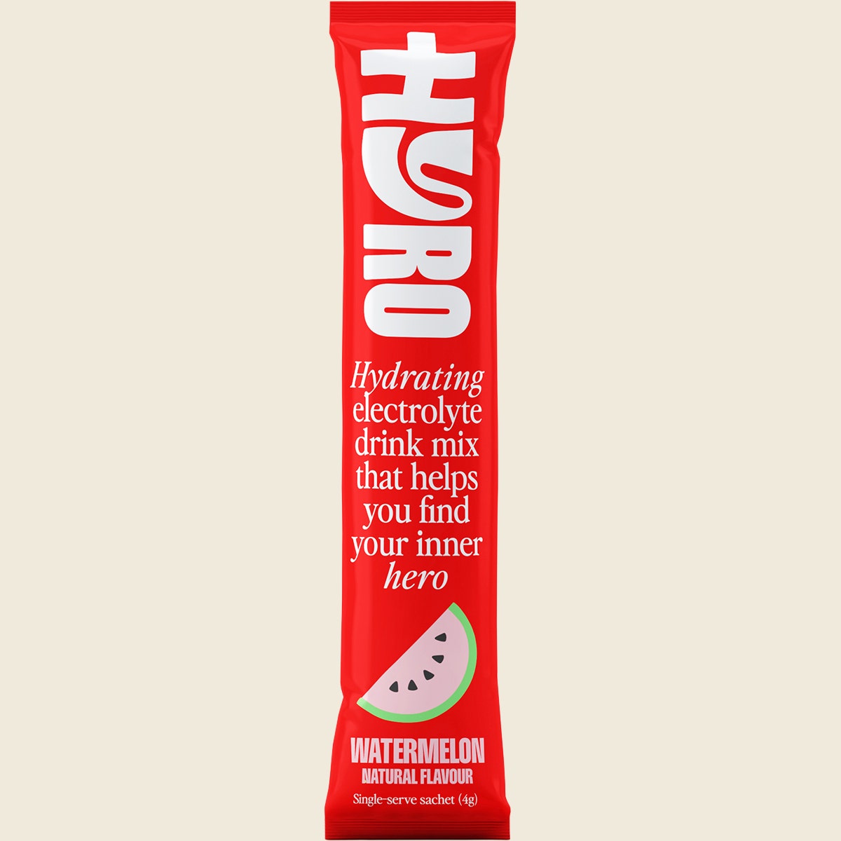 Hyro Electrolyte Sachets Watermelon Hasta 4g 15-pack Single Front