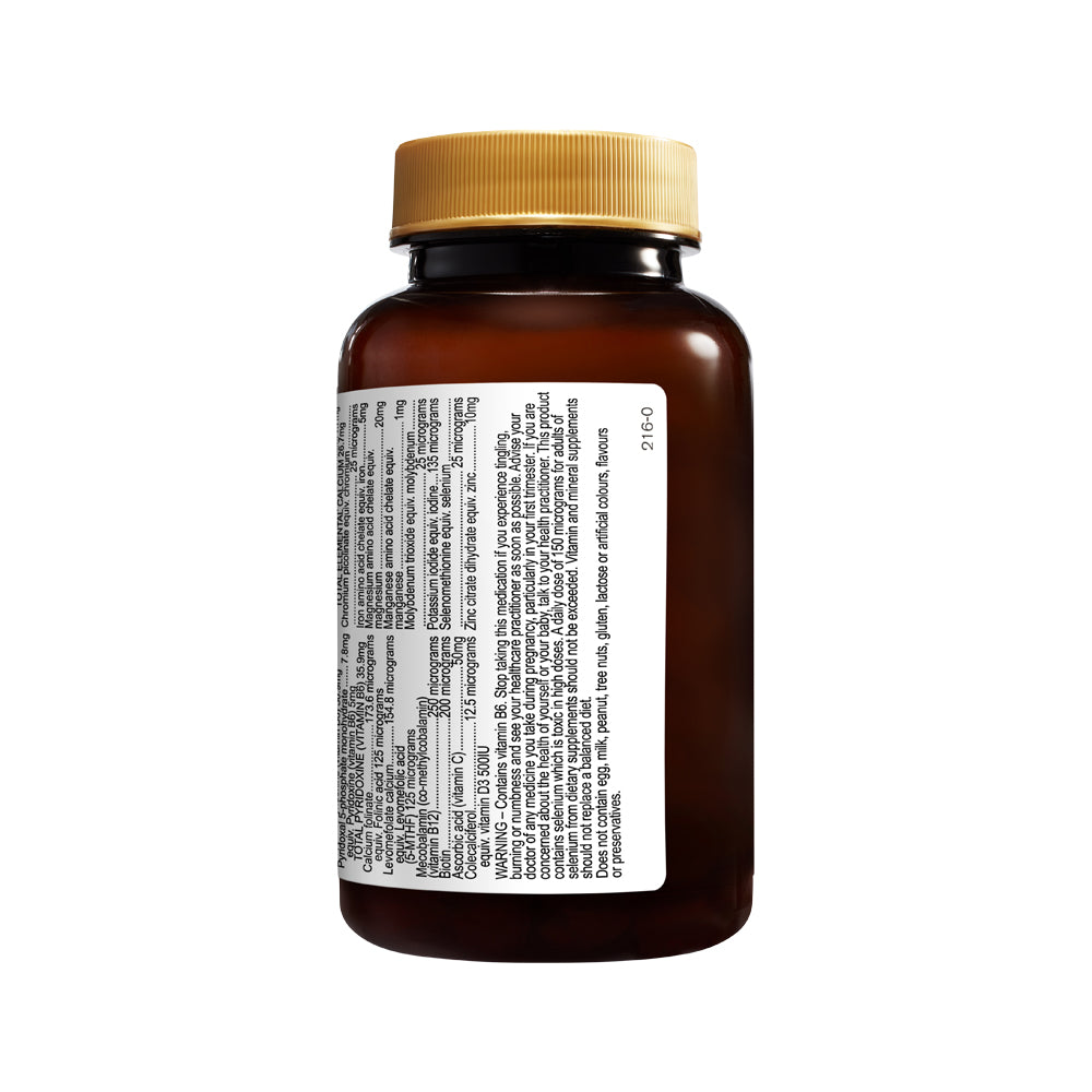 Herbs of Gold Pregnancy Plus 1 2 3 60 tablets back