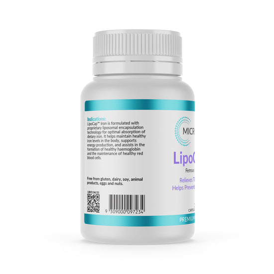 Micronutrition LipoCap Iron 30 Vege Caps Back