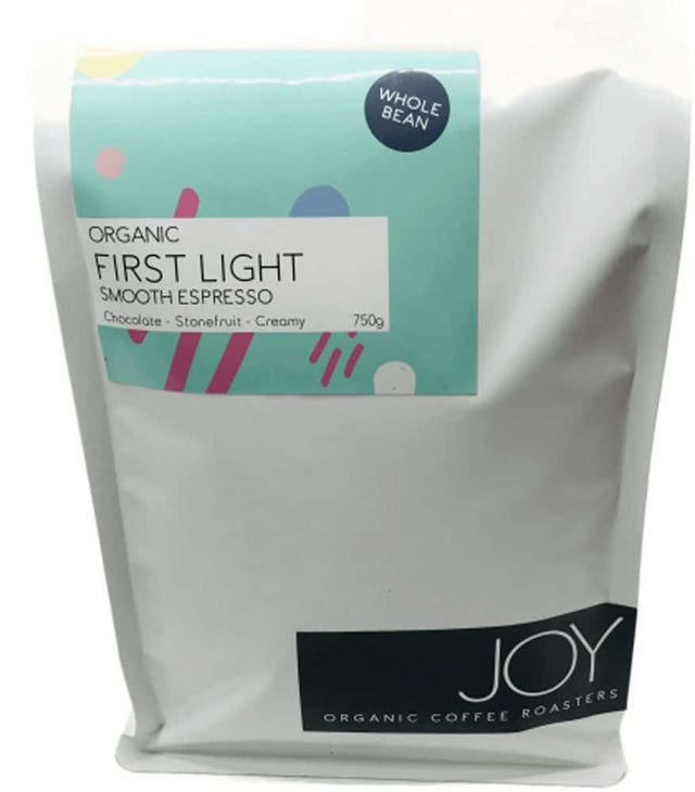 Joy Organic Coffee Beans First Light 750g front