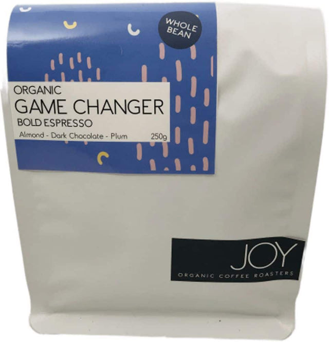 Joy Organic Coffee Beans Game Changer 250g front
