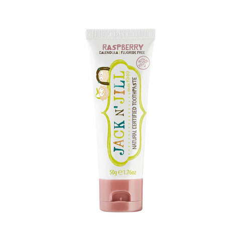 Jack N' Jill Children's Natural Toothpaste with Calendula (Fluoride Free) Raspberry 3x50g pack