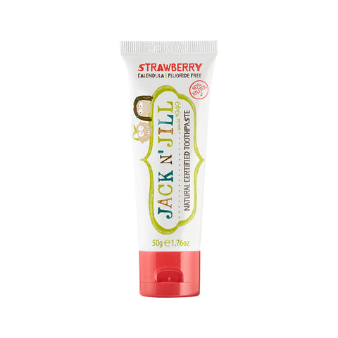 Jack N' Jill Children's Fluoride Free Strawberry Toothpaste 3x50g packs