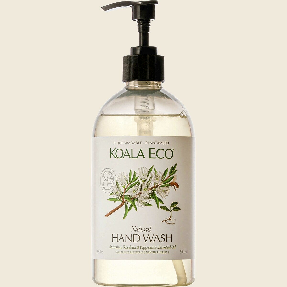 Koala Eco Hand Wash Rosalina & Peppermint 500ml Front