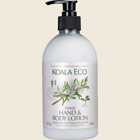 Koala Eco Hand & Body Lotion Rosalina & Peppermint 500ml Front