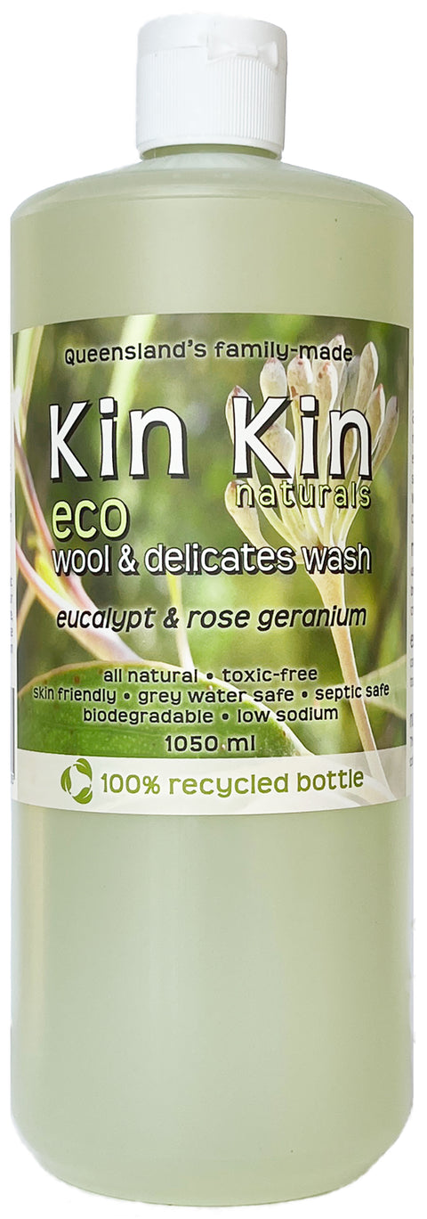 Kin Kin Naturals Eco Wool & Delicates Wash Eucalyptus 1050ml