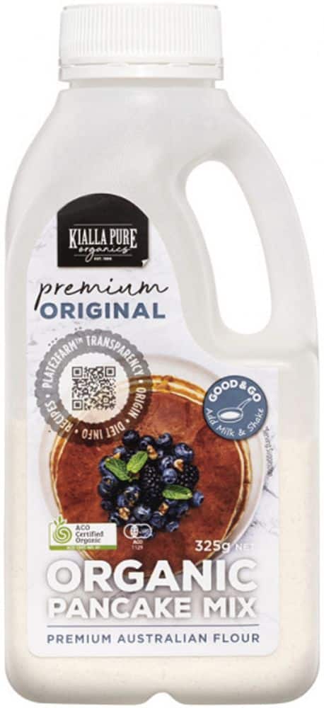 Kialla Organic Pancake Mix Original 325g Front