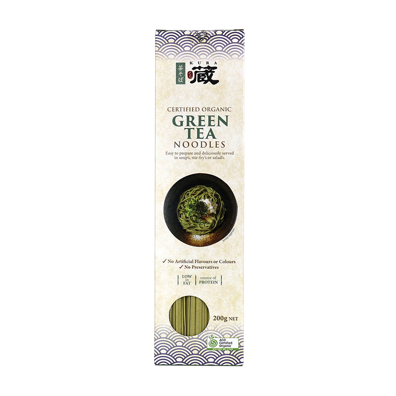 Kura Certified Organic Green Tea Noodles