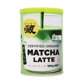 Kura Certified Organic Matcha Latte 180g front