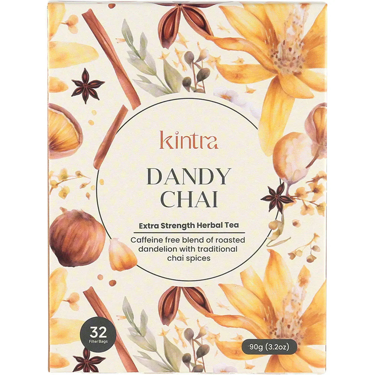 Kintra Foods Dandy Chai Tea Bags (32)- 90g