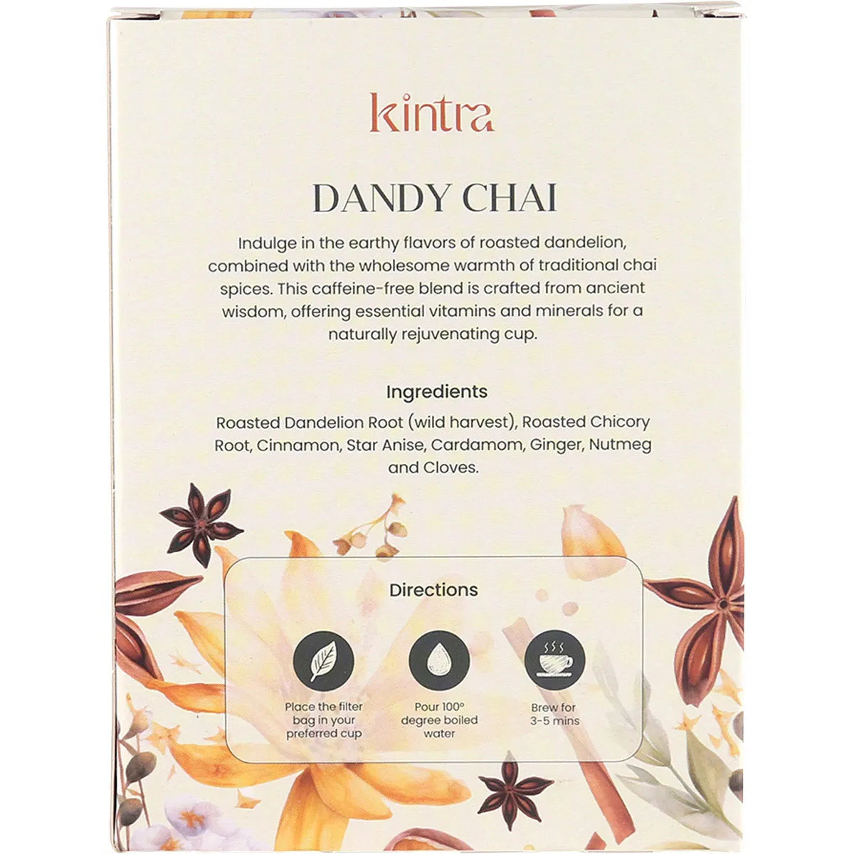 Kintra Foods Dandy Chai Tea Bags (32)- 90g