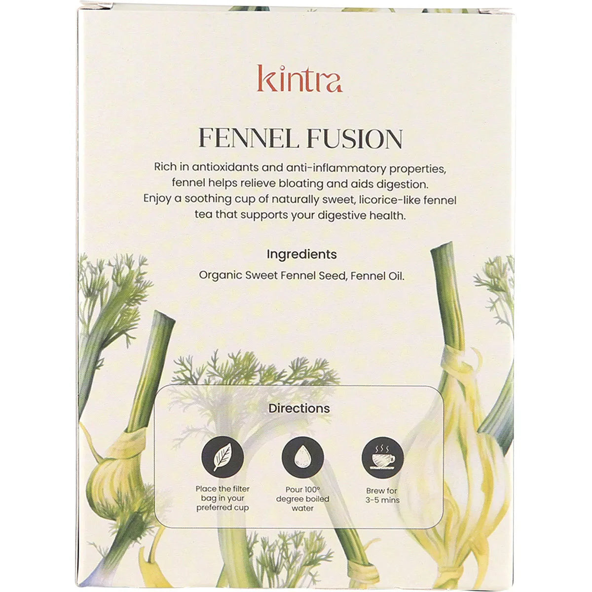 Kintra Herbal Tea Bags Fennel Fusion 25pk