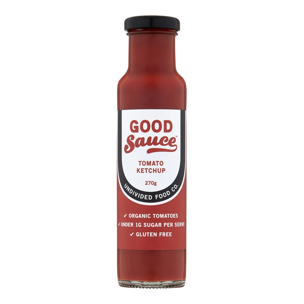 Undivided Food Co Good Sauce Tomato Ketchup 12x270g front